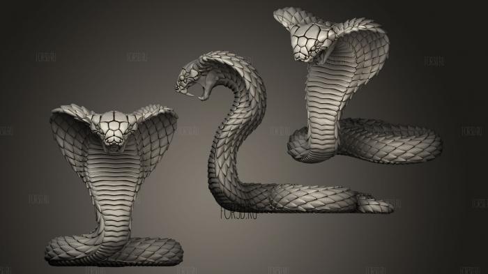 Змеиная кобра 3d stl модель для ЧПУ